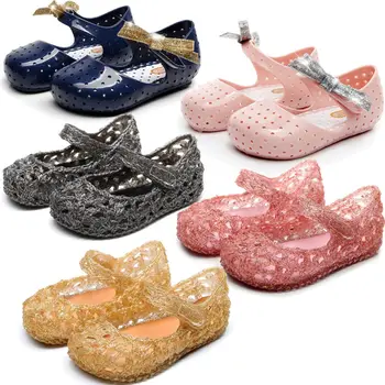 

Glitter Bow Baby Kids Children's Shoes Hole Shoes Non-slip Soles Beach Shoes 710