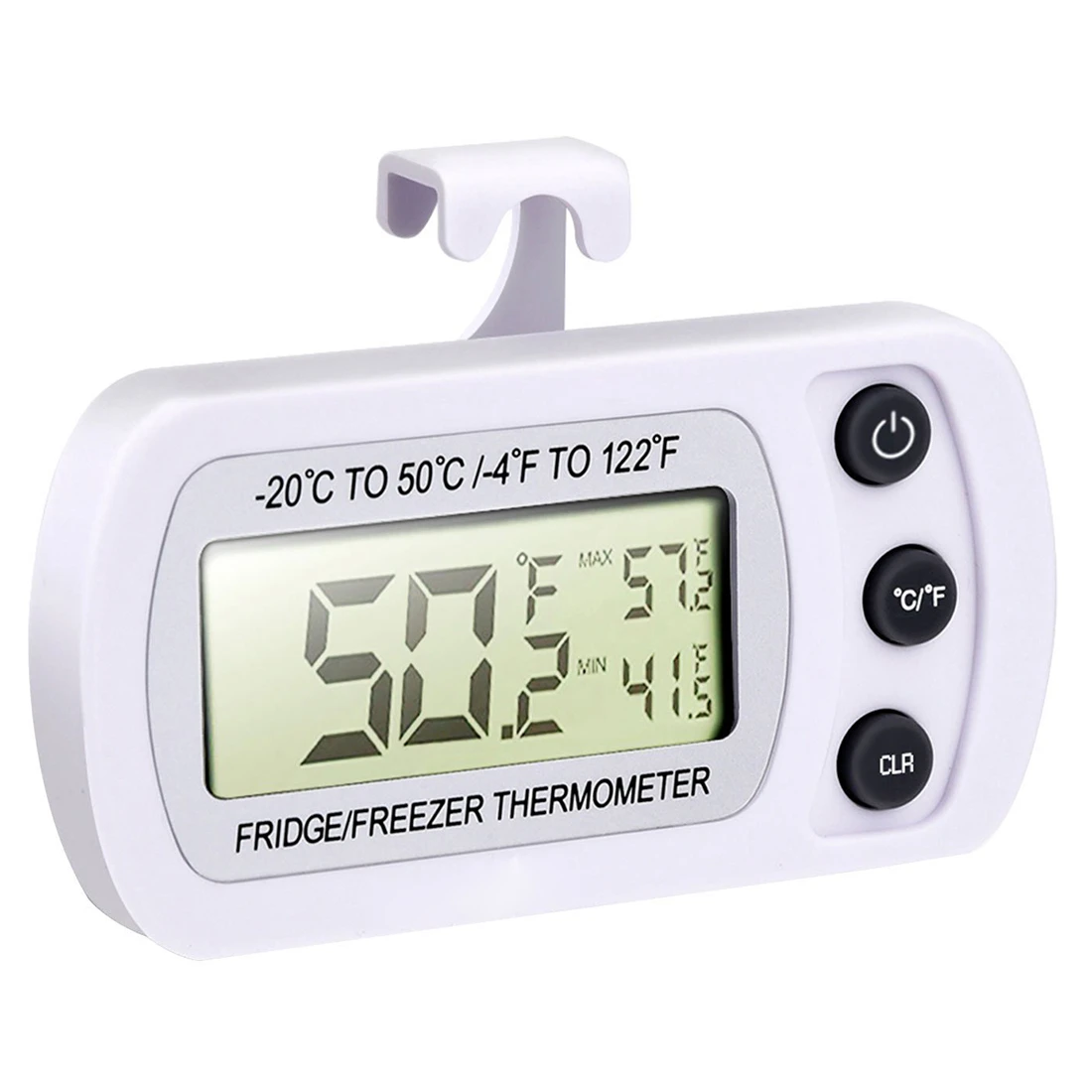 Wireless Digital Refrigerator/ Freezer Thermometer (white