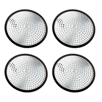 

4pcs Sink Strainer Reusable Safe Stainless Steel Nontoxic Drain Hole Filter Anti-clogging Sink Filter Hair Catcher