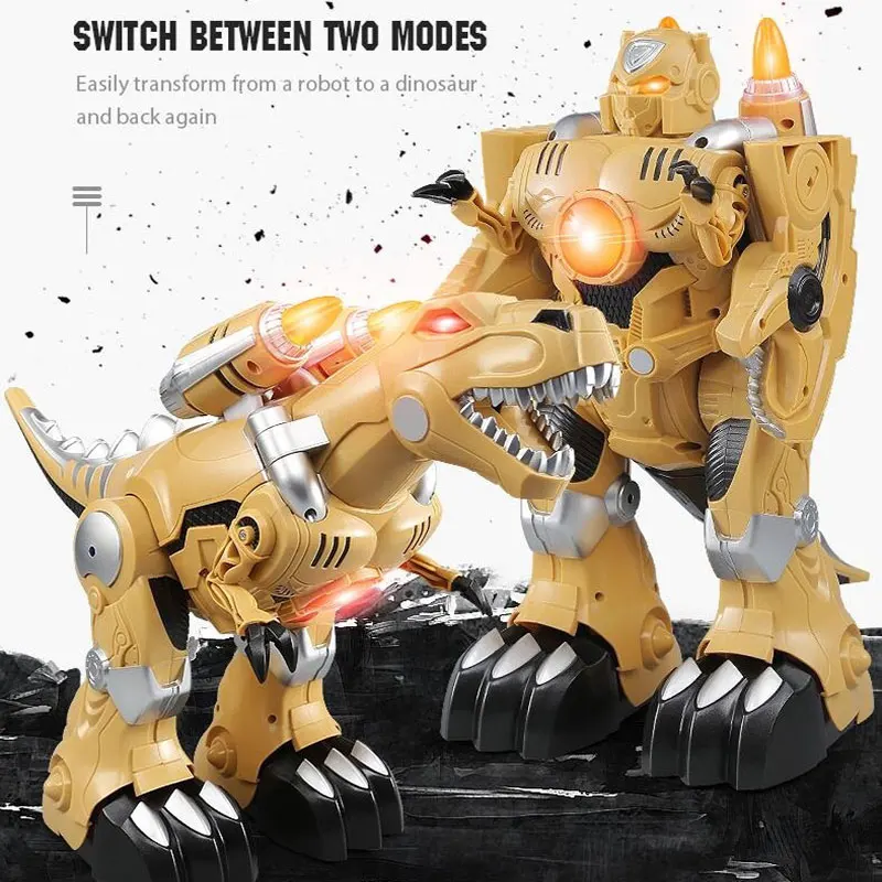 

RC Intelligent Dinosaur Model Electric Remote Control RC Robot Mechanical with Music Light Kids Toy Robot