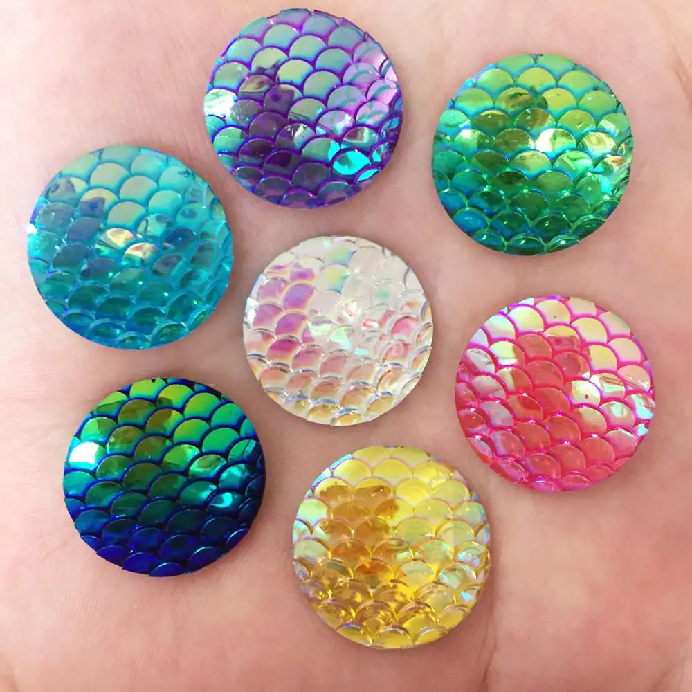 10 шт. детские круглые украшения из смолы 20 мм | Украшения и аксессуары