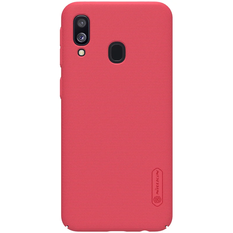 Для samsung Galaxy A40 чехол Nillkin Супер Матовый Щит Жесткий ультра тонкий задний Чехол чехол для телефона для samsung A40 Nilkin Capa - Цвет: Красный