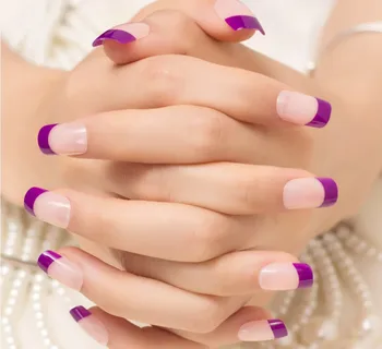 

24pcs Colors False Nails Tips Press On Manicure Gel Polish False Tips Nail Art Design Short Length Artificial Nails Extension