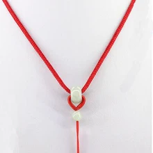Aladdin New Brand DSF Jewelry Chinese Wind Style Red Rope Cord with Nature Jade bead 3 kinds color for people picking Thread