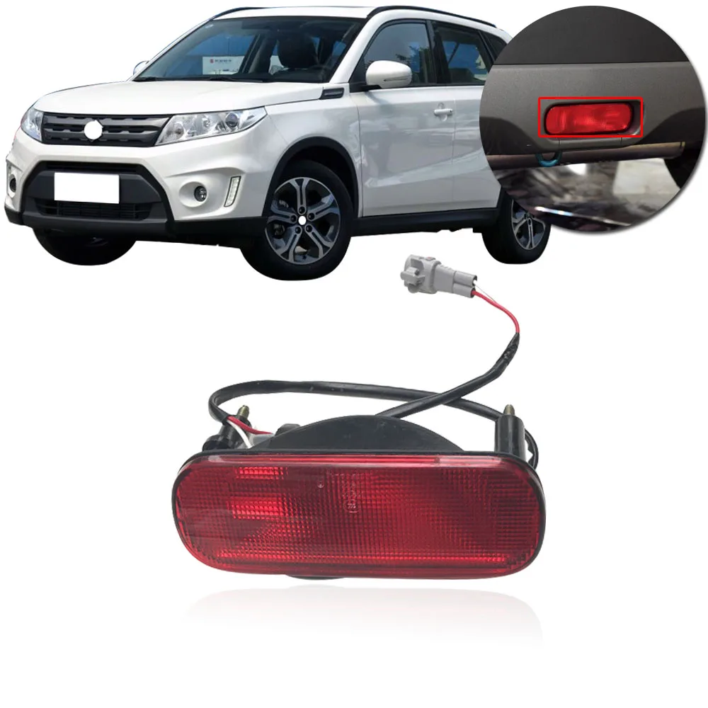 

CAPQX For Suzuki Vitara swift Bumper Reflector Tail Stop Brake Light Rear Lamp reversing Light Fog Light Assembly Fog Light