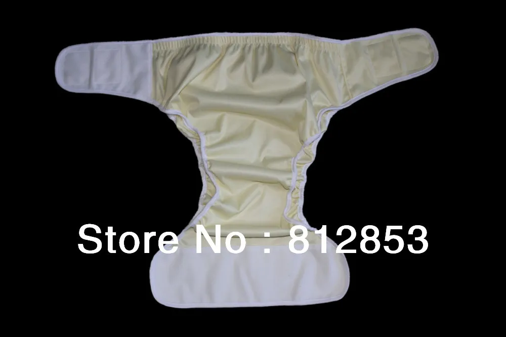 Wholesale (100pcs/lot)PUL polyester velcro adult cloth diaper cover two