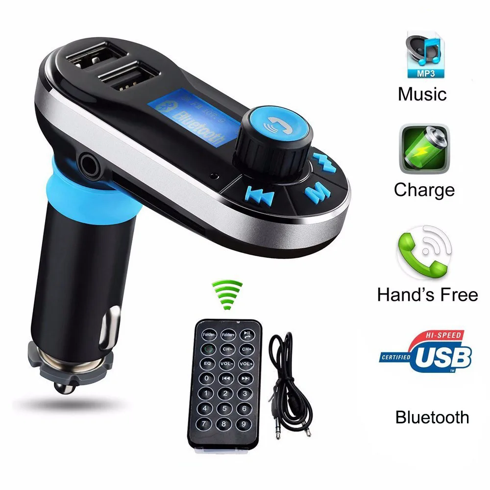 

Wireless Bluetooth FM Transmitter handsfree bluetooth car kit dual usb car charger car mp3 player fm transmitter Remote control