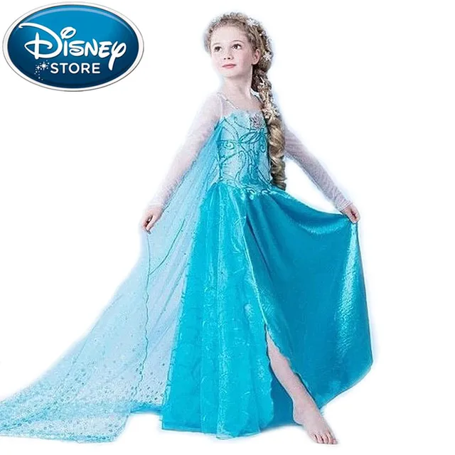 Buy Disney Frozen dress elsa girls for kids snow queen