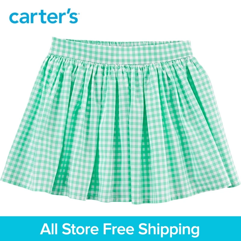 

Carter's 1-Piece baby children kids clothing Girl Spring Summer Gingham Poplin Skirt 258G980/278H019