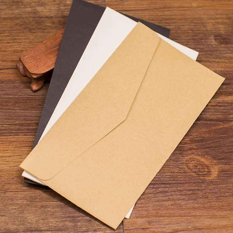 5pcs Retro open window envelopes invitation envelopes simple plain