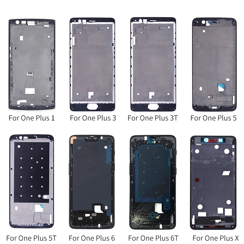 ЖК дисплей рамка задняя крышка корпуса для ремонта Запчасти Oneplus 1 + A0001 3 A3000 3T A3003 5