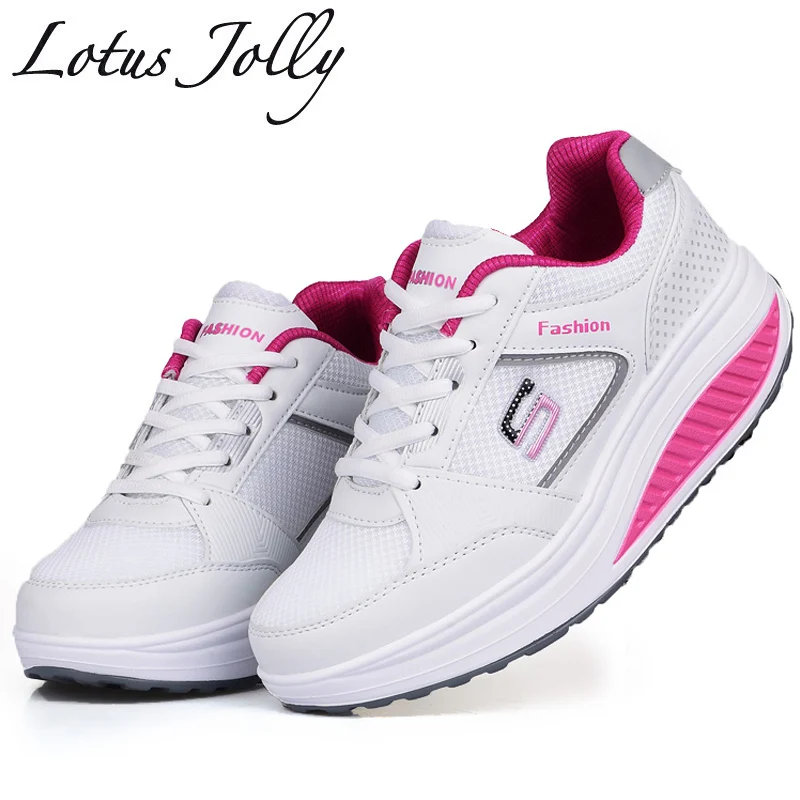 

Fashion Women Casual Shoes Woman Sneakers Mesh Breathable Running Elevator Shoes Platform Wedges Loafter Ladies Careepers Flats