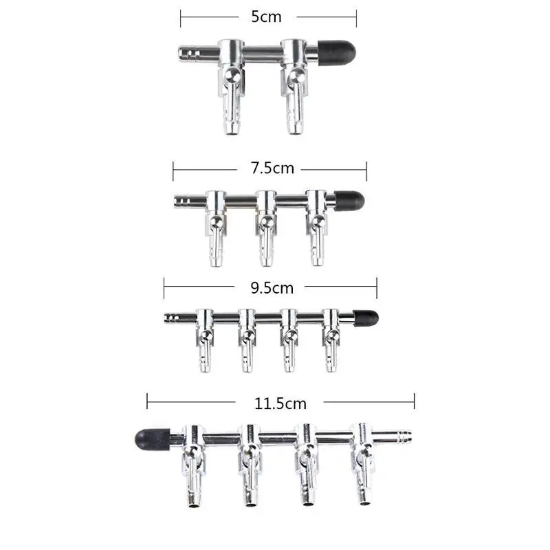 Воздушный поток линии из нержавеющей стали управления аквариумный клапан насос трубный делитель воды Впускной воздух рыбы воздушные насосы и аксессуары