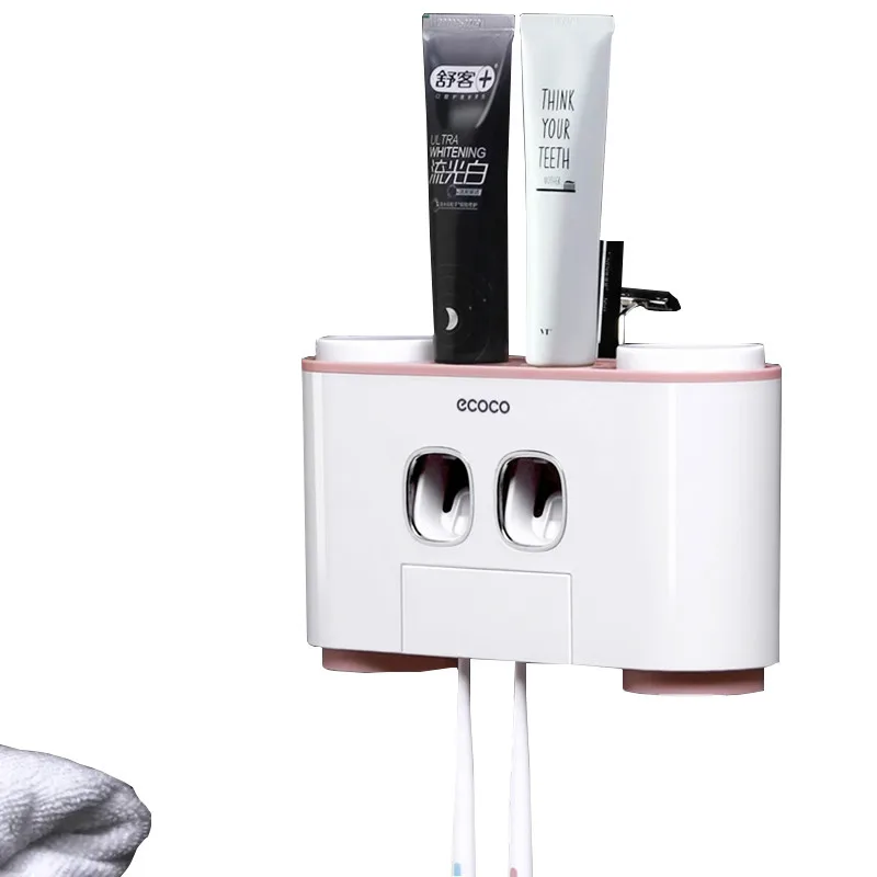 Автоматический выдавливатель зубной пасты дозатор зубной держатель для зубной щетки чехол для хранения Настенный Держатель для ванной комнаты Аксессуары для ванной комнаты Набор