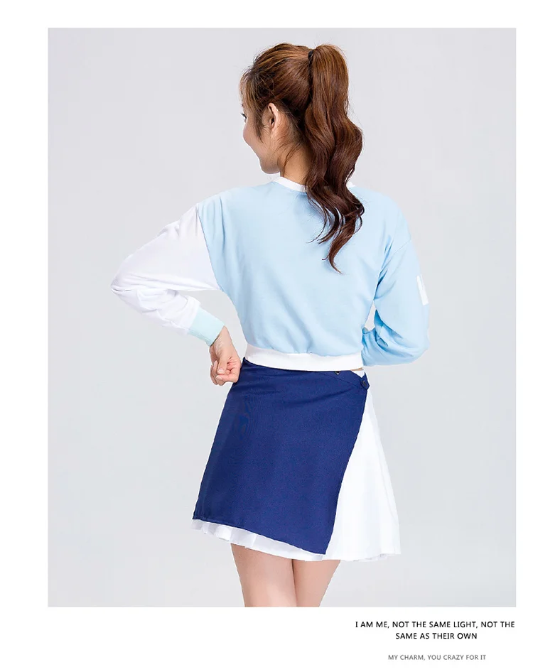 Korea Cosmic Girls Perform Performance Evening Party Costume Autumn Winter Cheerleading Costume Stage Uniforms Students Costumes (20)