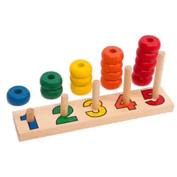 Детские деревянные игрушки Abacus Подсчет соответствовать 1-5 количество учебных пособий доска арифметика математику раннего обучения
