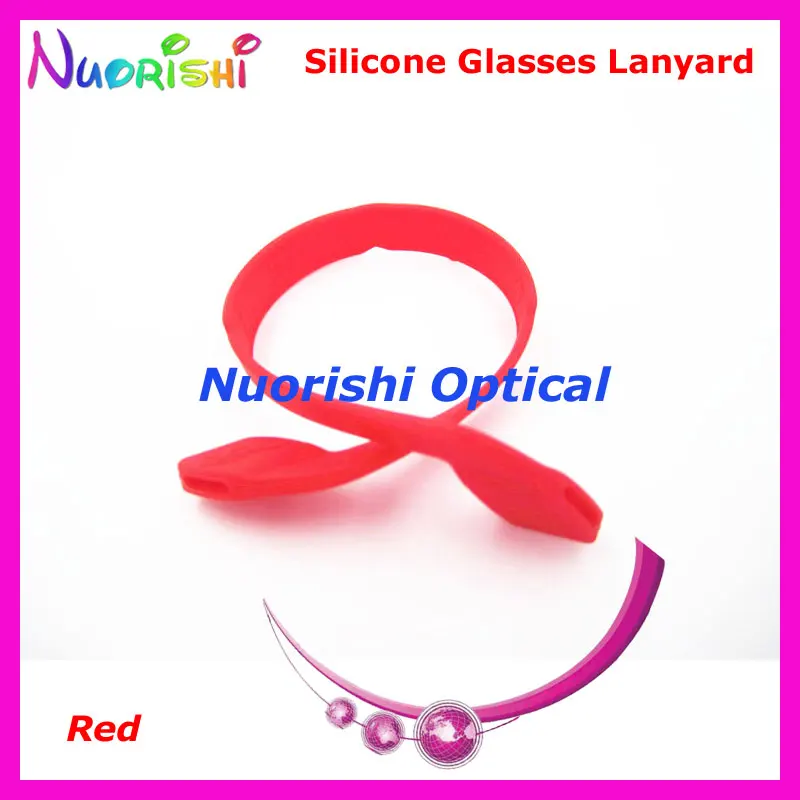 100 шт L605 12 цветов высокая эластичность силиконовые противоскользящие очки очковая оптика очковое Стекло солнцезащитные очки шнуры Шнур - Цвет: Red only