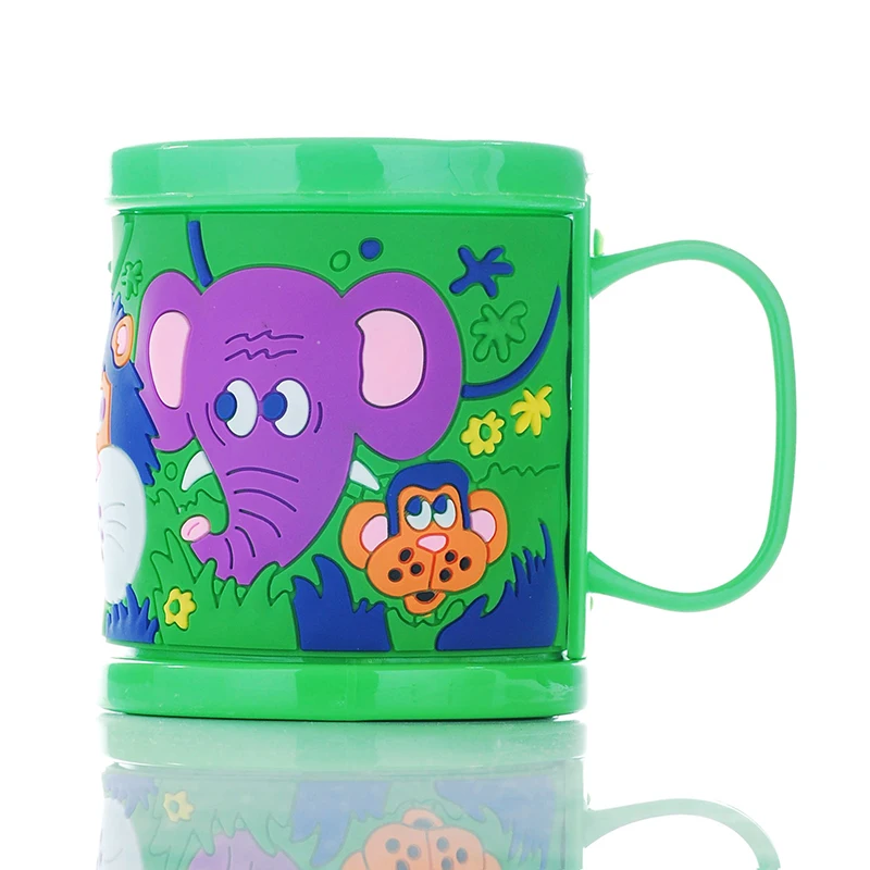 Customized Design Plastic Cold Drinking Milk Mugs For Children Cups 3D