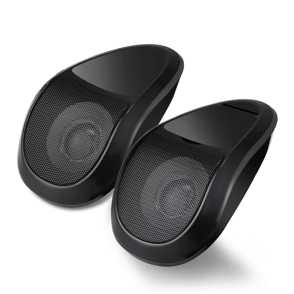 

OllyMurs 2PCS MT493 Motorcycle Bluetooth Speakers MP3 Audio Player Waterproof FM Tuner 12V Motorcycle Audio Black XL-68
