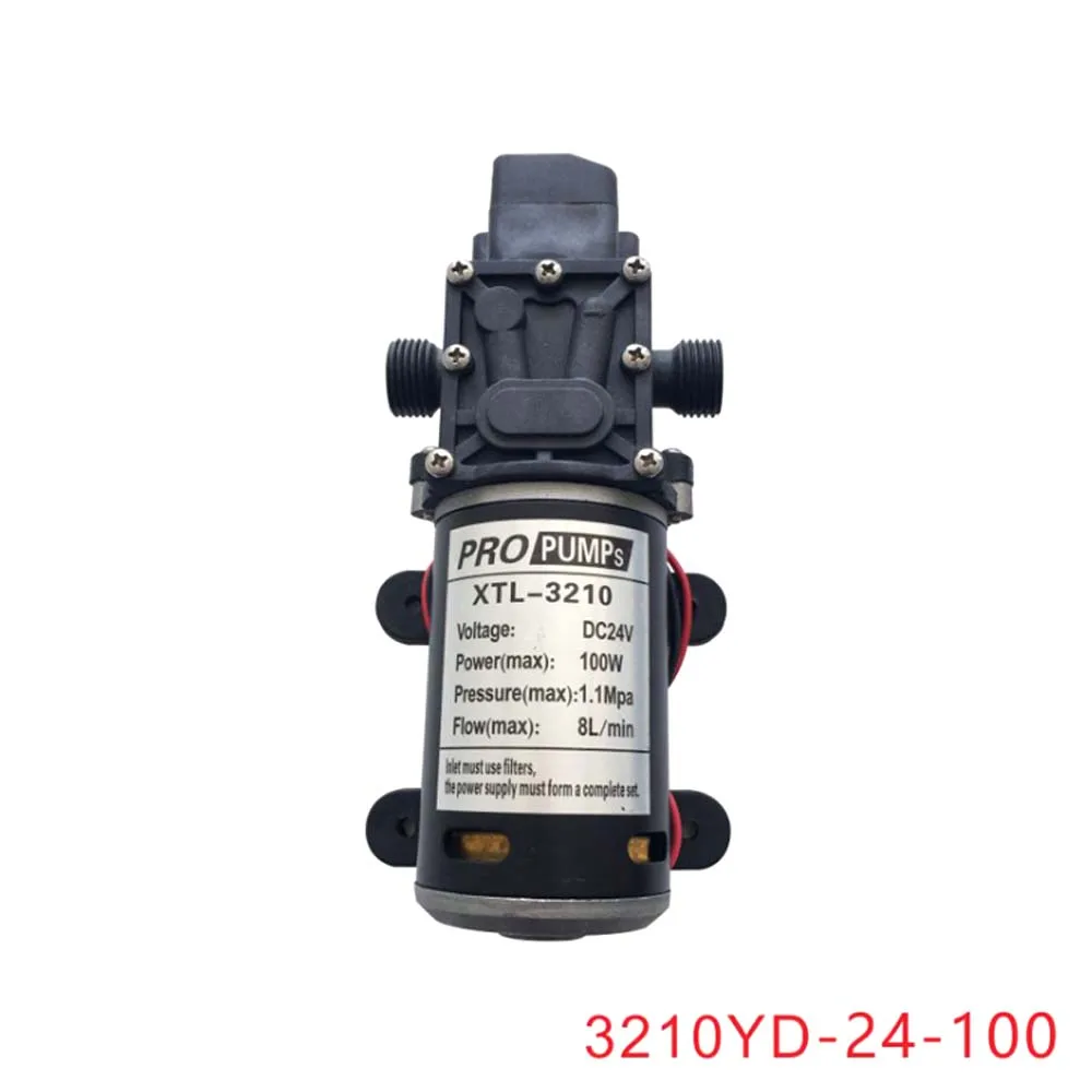 12 V/24V100W высокое Давление Профессиональный водяной насос микро электрический мембранный насос из нержавеющей стали самовсасывающий насос подкачки 8L/мин для мытья автомобиля