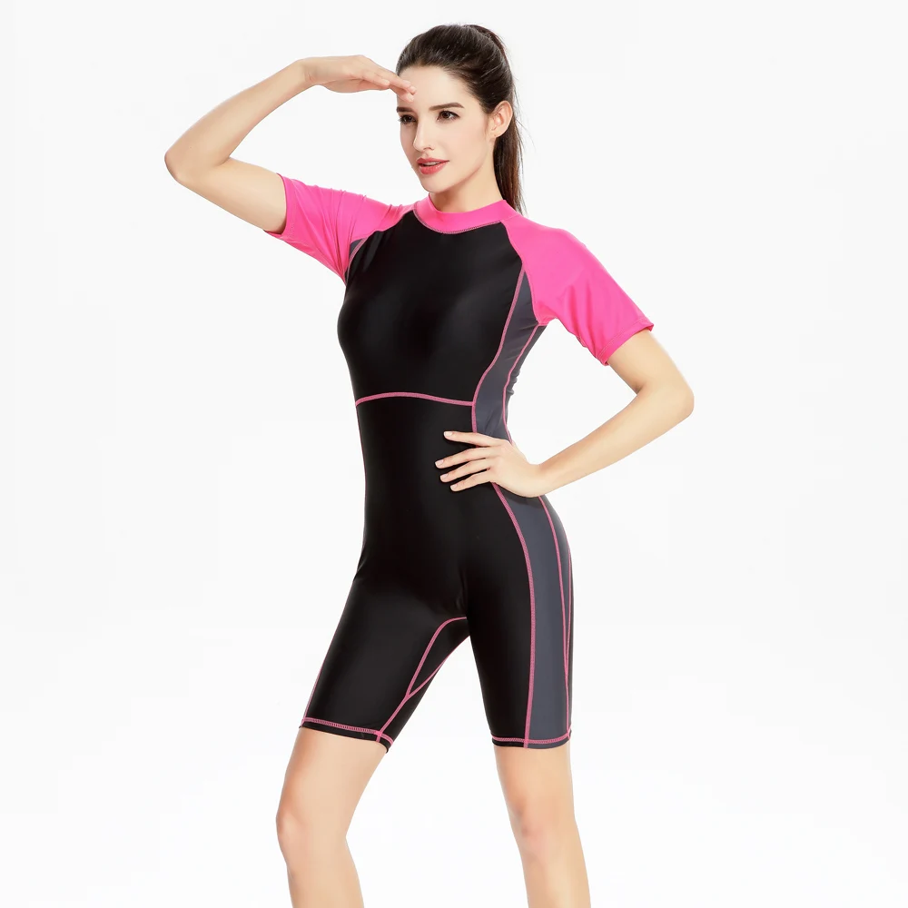 Professional Short Sleeve Swimsuit Women 2017 One Piece ...