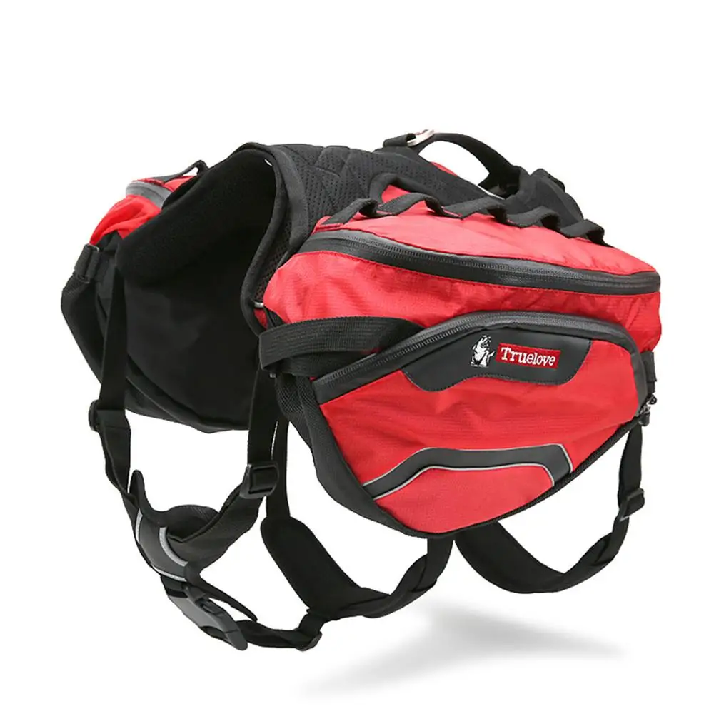 Truelove рюкзак для домашних животных, поводок для переноски и сумка, водонепроницаемый съемный большой рюкзак, два варианта использования для прогулок на открытом воздухе HikingTLB2051 - Цвет: Red