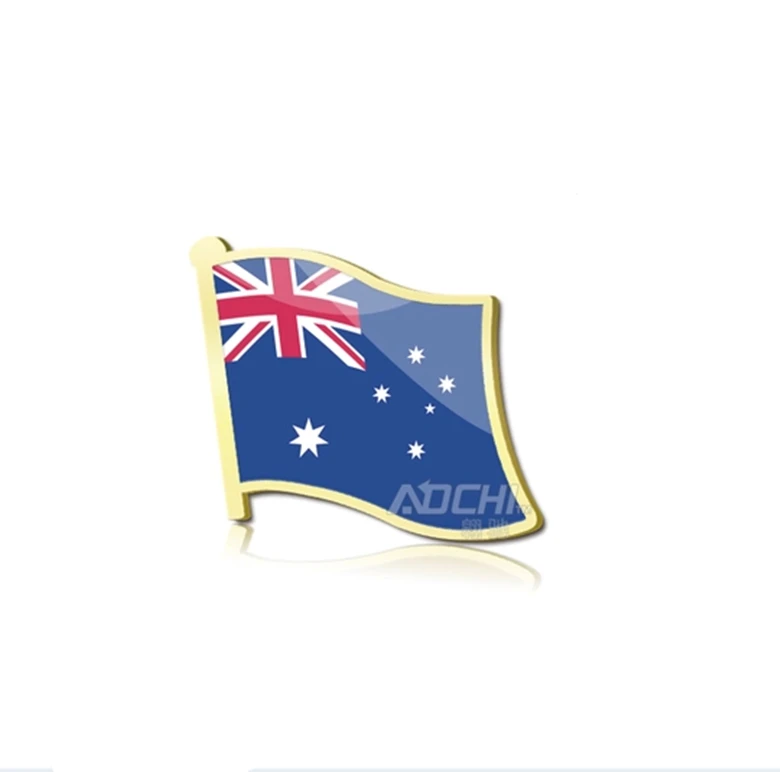 5pcs/lot Australian flag lapel pins,promotion flag pin.Australia is a
