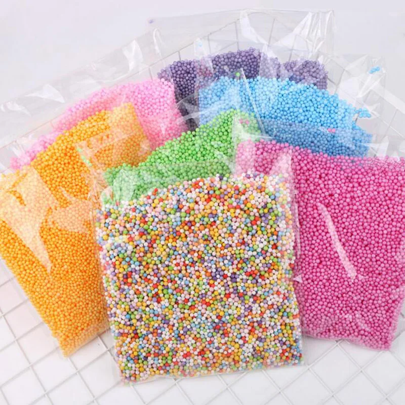 

Polystyrene Styrofoam Plastic Foam Mini Beads Ball DIY Assorted Colors Decorate EventParty Supplies Decoration Christmas 10g/bag