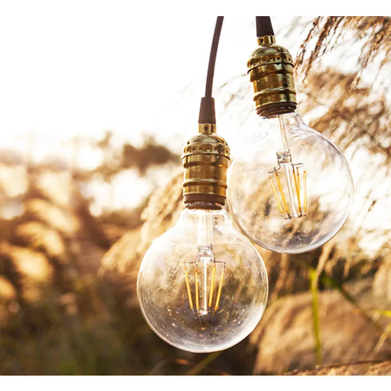 4pcs E14 E27 220V LED Filament Edison Bulb 2W 4W 6W 8W 12W Antique Retro LED Candle Lights Chandelier Ampoule Lamparas Lampadina