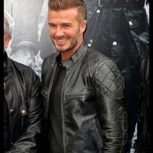 Натуральная кожаная мужская куртка, модная Натуральная козья кожа, коровья кожа, мотоциклетная куртка, повседневная кожаная мужская черная тонкая куртка