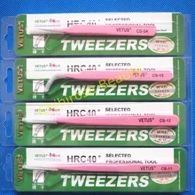 10 шт. VETUS Высокая точность профессиональное расширение инструменты ресницы розовый Пинцет