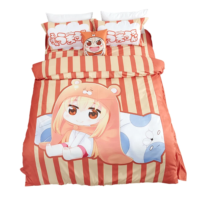 Аниме JK Himouto! Umaru-chan мультипликационный персонаж дома Умару UMR комплекты постельного белья косплей манга милый набор одеял прозрачный узор моющийся домашний декор