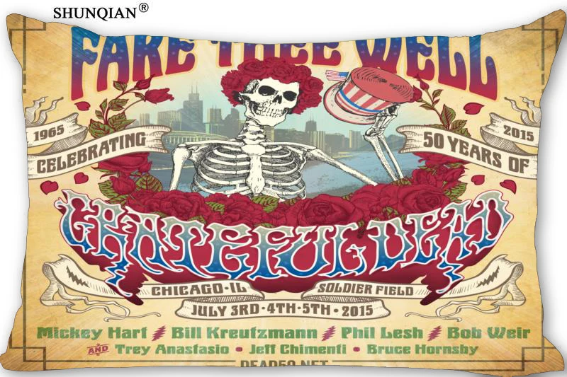 New Arrival Custom Grateful Dead Pillowcase More Size Rectangle