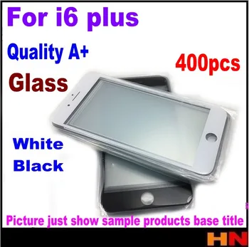 

400pcs Front Screen Glass oca user qualtiy for iPhone 6 Plus Outer Glass Lens for iPhone 6 Plus 5.5'' Black White
