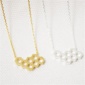 

Fashion honeycomb shape necklace pattern necklaces