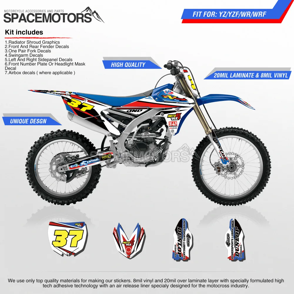 Graphics wrap skin sticker kit for YZF YZ WR WRF YZ F X