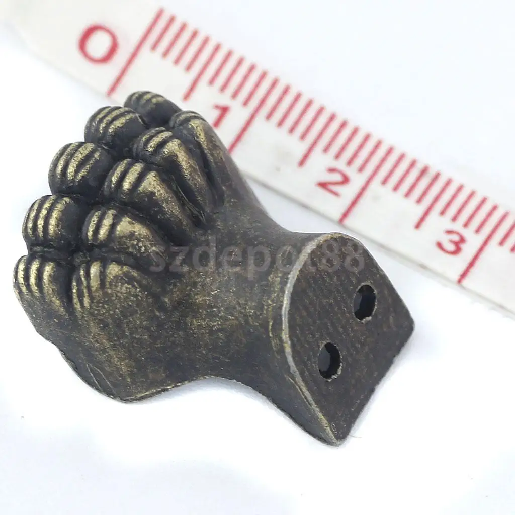 Set of 4 Box Feet Furniture Corner Foot Decoration Protector Antique Bronze Set of 4 Box Feet Furniture Corner Foot Decoration Protector Antique Bronze