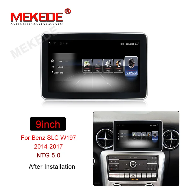 Flash Deal MEKEDE 4G lte Car Multimedia Player Android 7.1 Car DVD radio player For Benz SLC w197 2014-2017 3G RAM 32G ROM BT wifi GPS 2