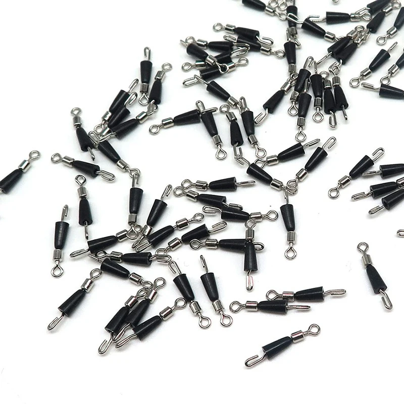 HOT-50pcs Рыбалка шаришариковый Вертлюг твердые кольца рыболовный разъем Вращающийся шарнир для рыбалки крючок аксессуары