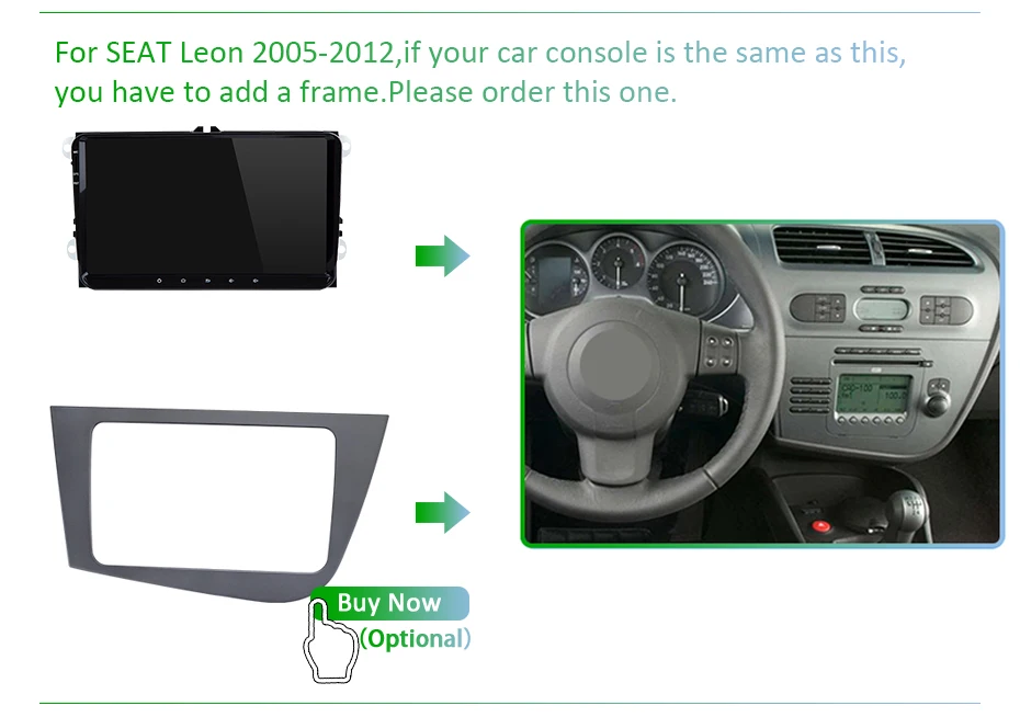 Clearance Android 9.0 DSP IPS 64G 2 DIN Radio for Seat Altea Toledo VW GOLF 5/6 Polo Passat B6 CC Tiguan Touran Navigation Stereo NO DVD 7