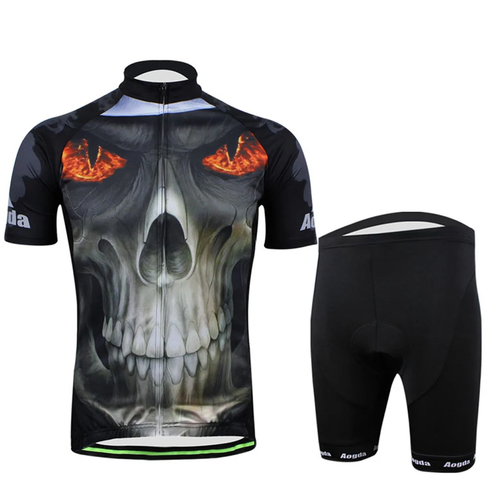 

Aogda Bike Clothes Men Set Summer Short Sleeve Cycling Dress Breathable Bicycle Jersey Suit Quick Dry Conjunto Ciclismo