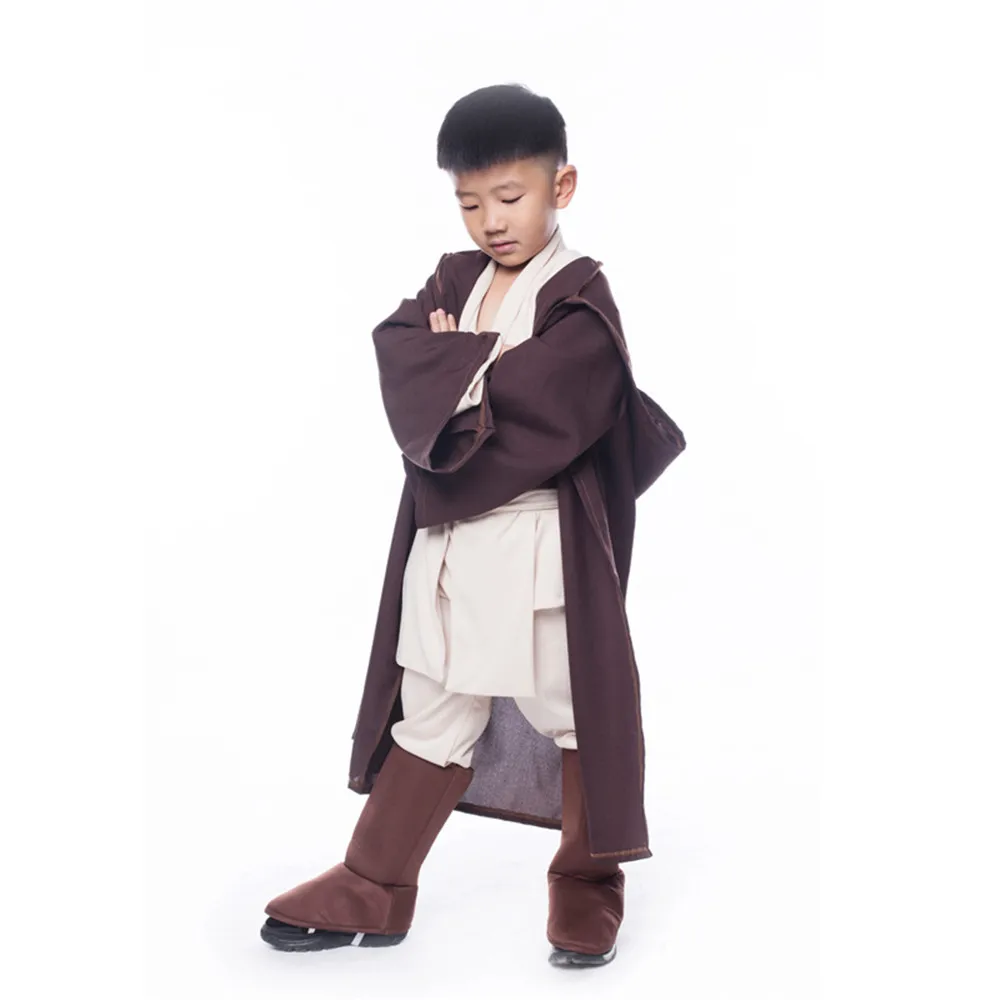 Hot Sale Boys Deluxe Jedi Warrior Movie Character Cosplay Party Clothing Kids Fancy Halloween Purim Carnival Costumes |