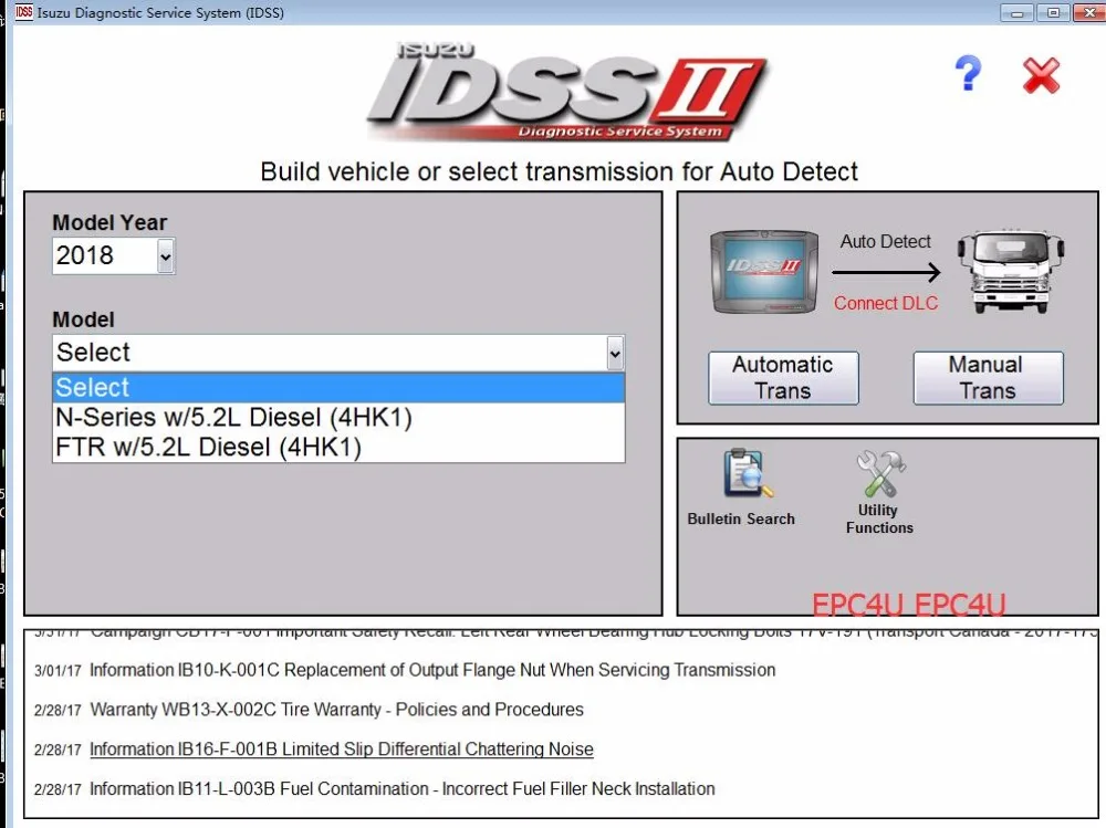 

For Isuzu IDSS II 2018 - Isuzu Diagnostic Service System+license for many PC