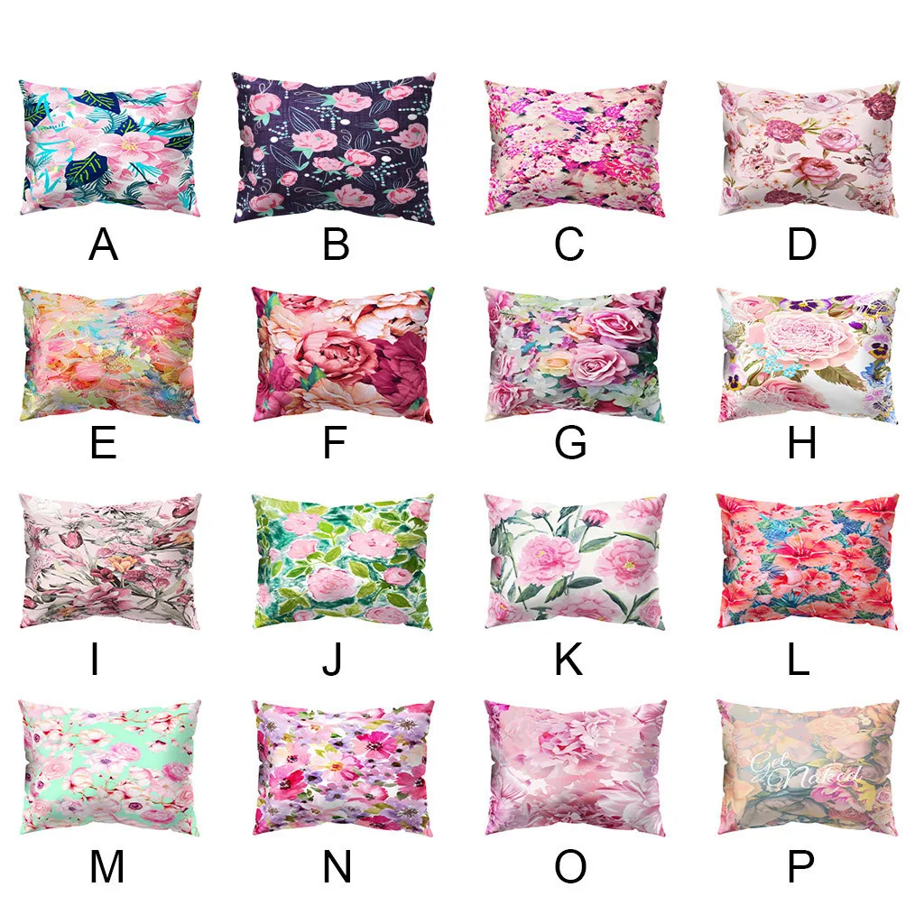 

30x50cm Creative Flower Cushion Cover Naughty Expression Soft Peach skin Throw Pillow Pillow CoverHome Decor housse coussin