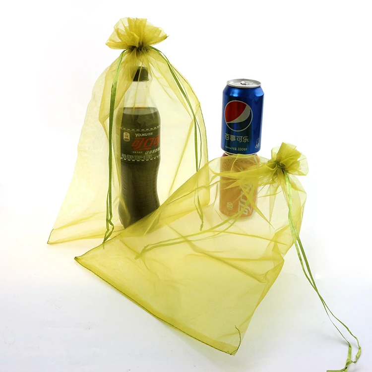 25x35cm Olive Green Promotional Gifts Bags 100pcs Organza Bags Pouches