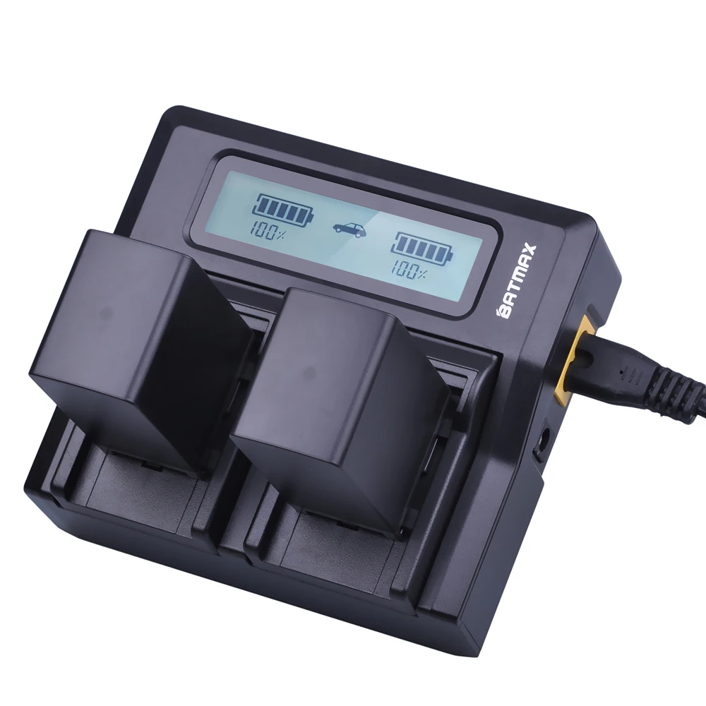 Baterias da Câmera + Rápido Duplo para Canon bp 828 Lcd Carregador Bp-820 Legria Ivis Vixia hf G30 G40 Xa20 Xa25 Xa35 2 pc 2900 Mah Bp828 - Image 4