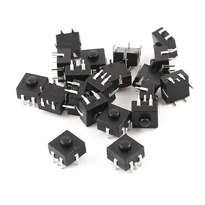 

20pcs 12 x 12 x 11mm 7 Terminal DIP PCB Momentary Tactile Switch AC 220V 10A