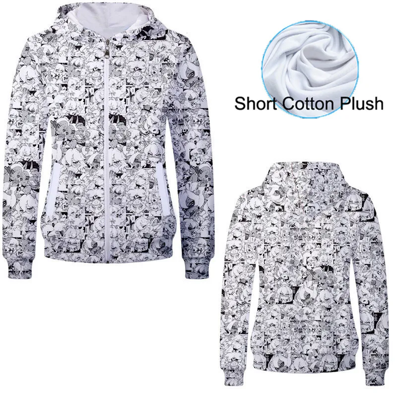2019 Unisex Cotton Hooded Sweatshirt Anime Aheigao Uniform 3D Hoodies Cute Cartoon Cosplay Costume Hoodies