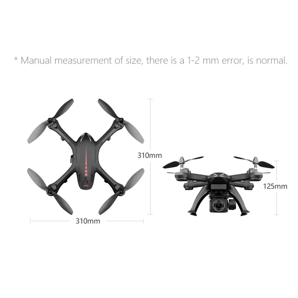 X6S Радиоуправляемый Дрон 4CH FPV Дрон одна кнопка возврата давления полета Hover RC вертолет Безголовый режим самолета с 2/3 батареями