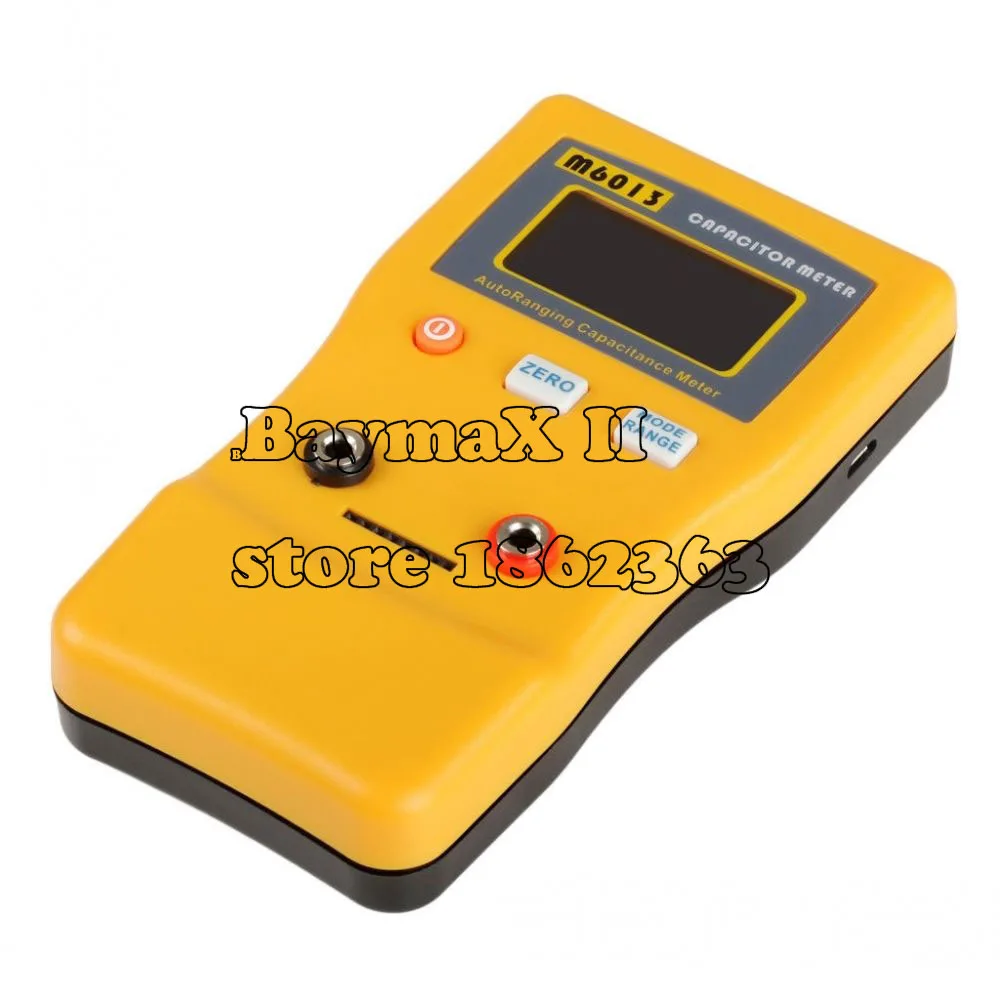 Jingyan M6013 Digital Auto Ranging Capacitance Meter Tester Capacitor Tester Rang from 0.01pF to 47000uF with Accuracy up to 0.01 Refresh Time up to 0.2s and High Resolution of 5 Digit